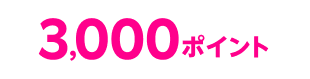 3,000ポイント