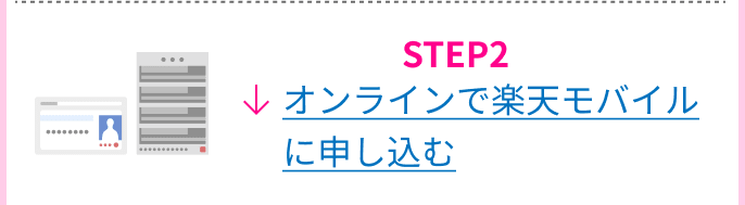 STEP2 オンラインで楽天モバイルに申し込む