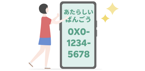 新しい電話番号で契約したい場合