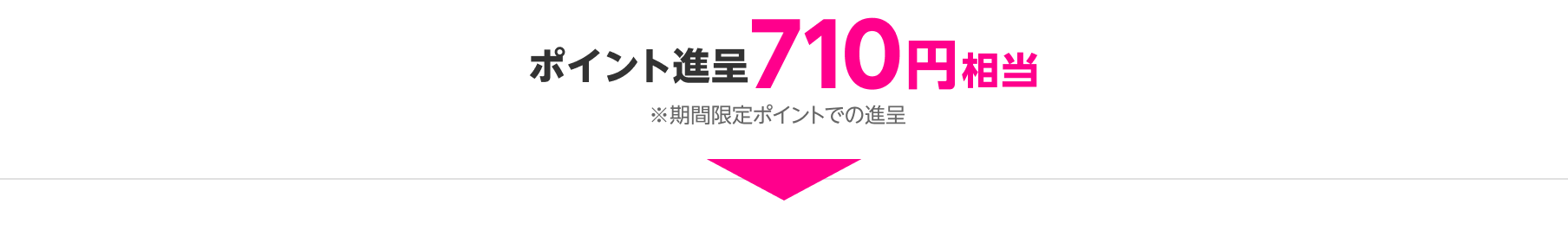 ポイント進呈710円相当